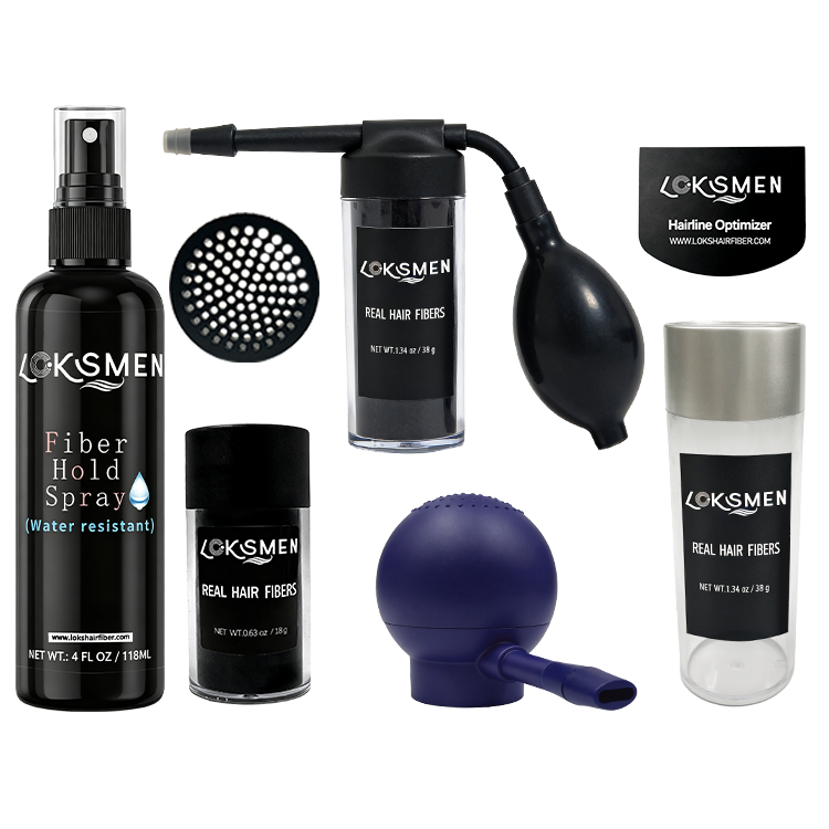 LOKSMEN 100% Real Hair Fibers kit