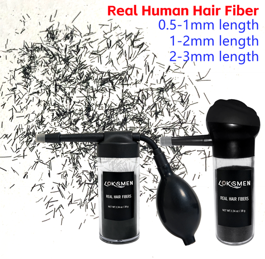 100% Real Human Hair Fibers