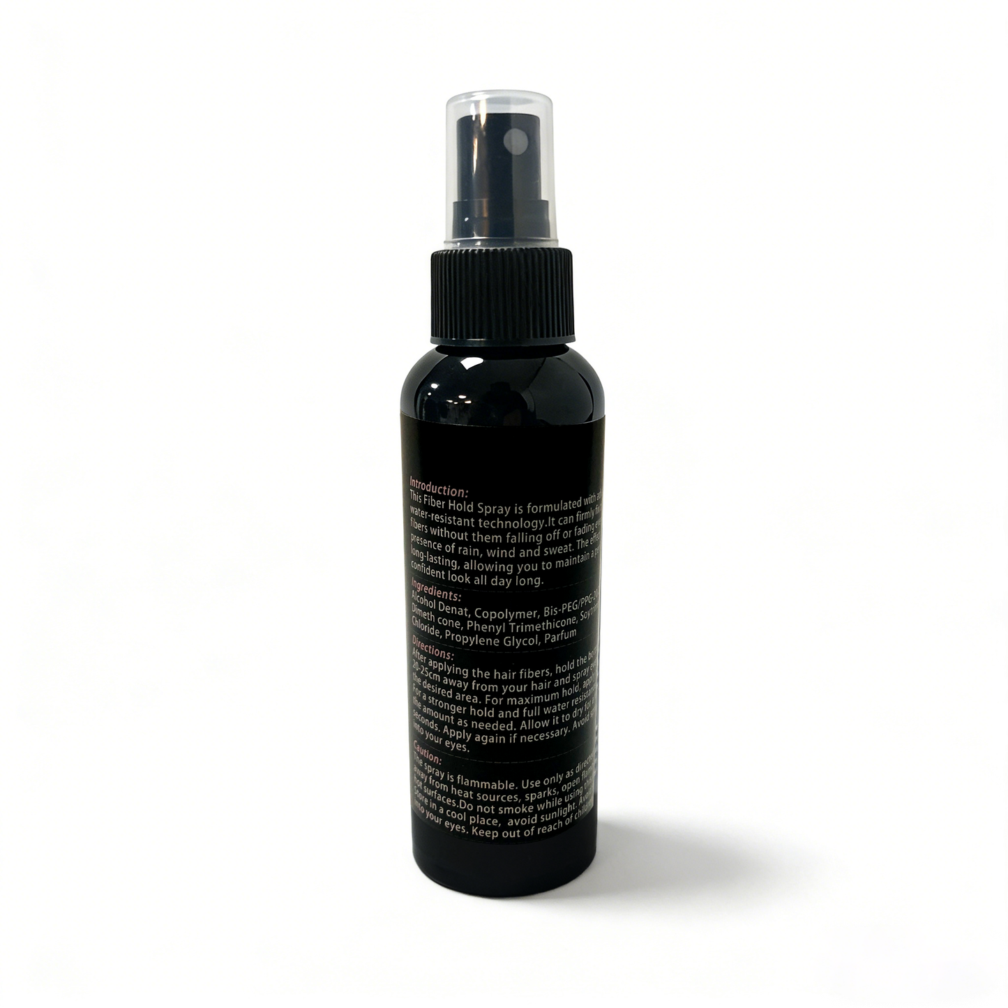 Water Resistant Hair Fiber Holding Spray