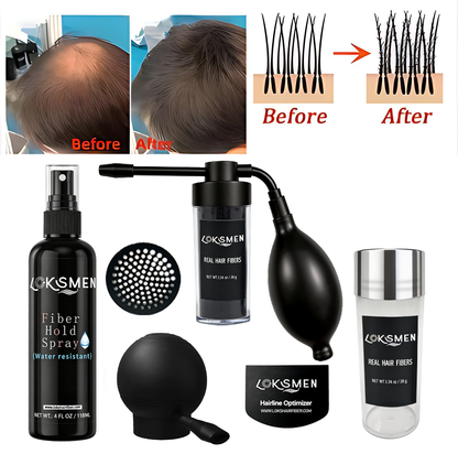 100% Human Hair Fiber Keratin Thickening Hair Building Powder Waterproof Loss 1-3mm Real Human Hair Fiber for Thinning Hair