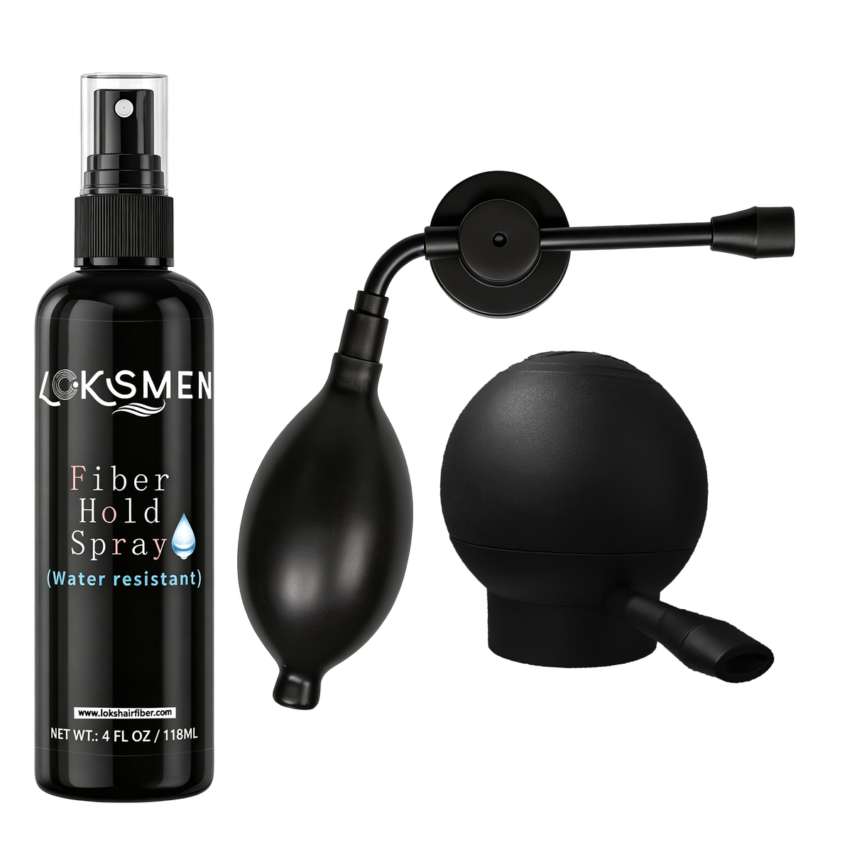 OEM 100% Real Human Hair Fiber with Applicator Pump Hair Styling Products Thickening Powder Hold Spray Hair Building Fiber