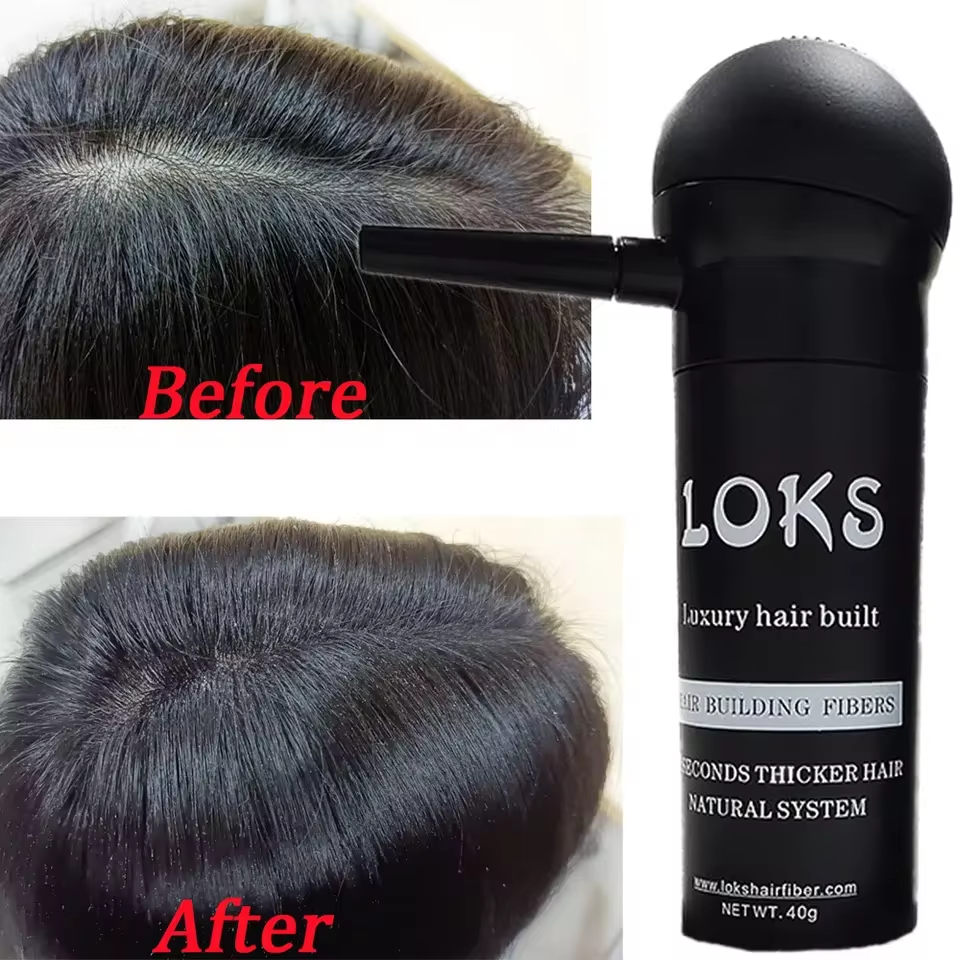 Keratin Hair Thickening Fiber Applicator  Spray Hair Building Fiber For Thinning Hair Custom Logo