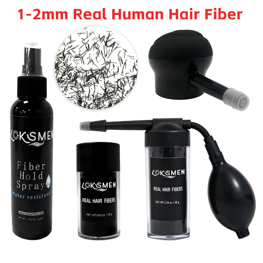 100% Human Hair Fiber Combo Kit