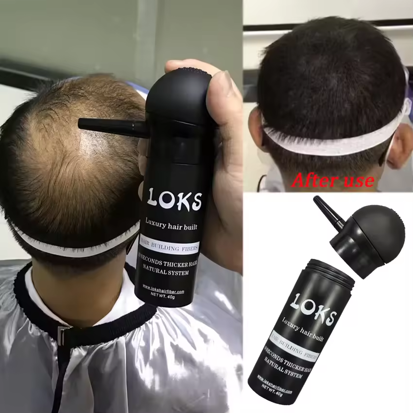 Real Hair Fibers Applicator Spray Thickening Hair Building Fiber Wholesale Men Women
