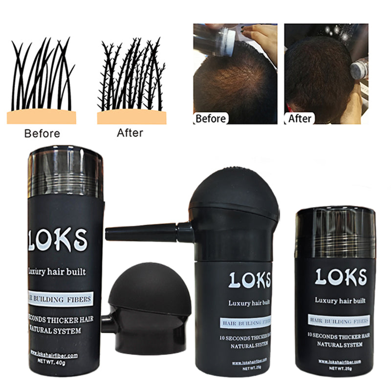 Keratin Hair Thickening Fiber Applicator  Spray Hair Building Fiber For Thinning Hair Custom Logo